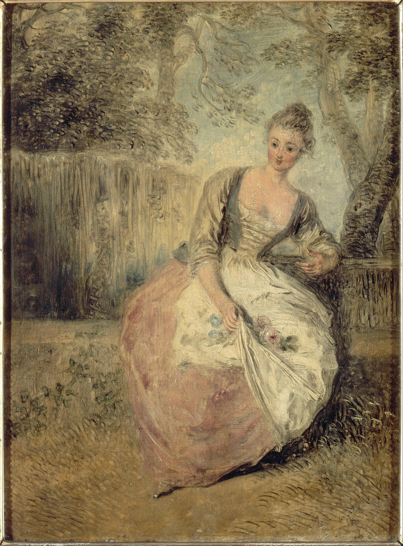 Die beunruhigte Geliebte - Antoine Watteau