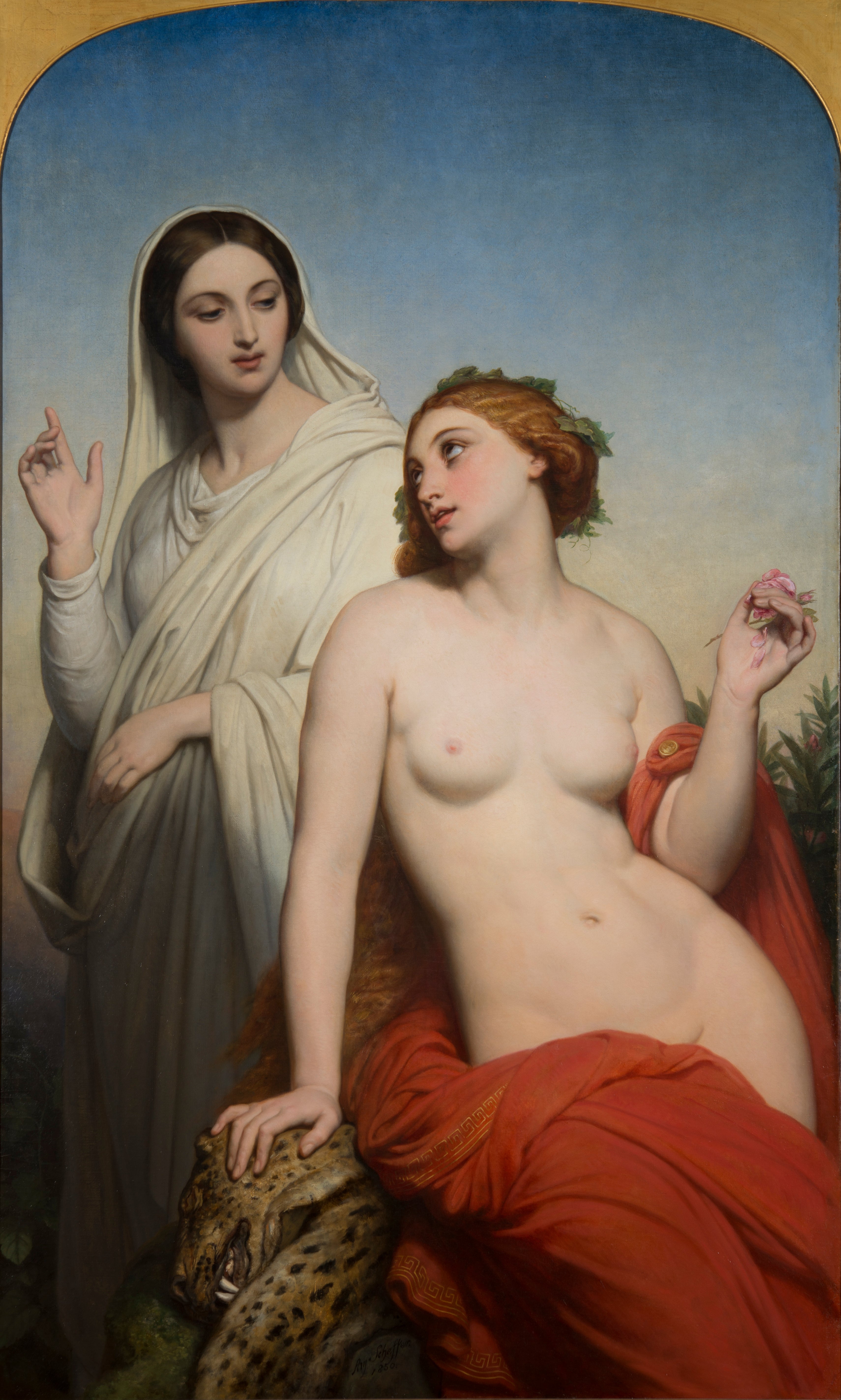 L'Amour céleste et terrestre - Ary Scheffer image 1 reproduction de peinture à l’huile