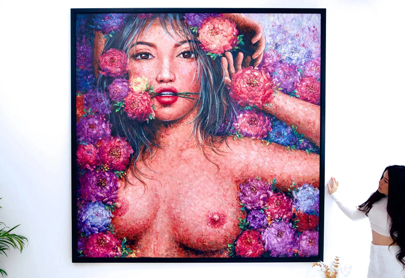 Blühende Liebe | 200 x 200 cm
