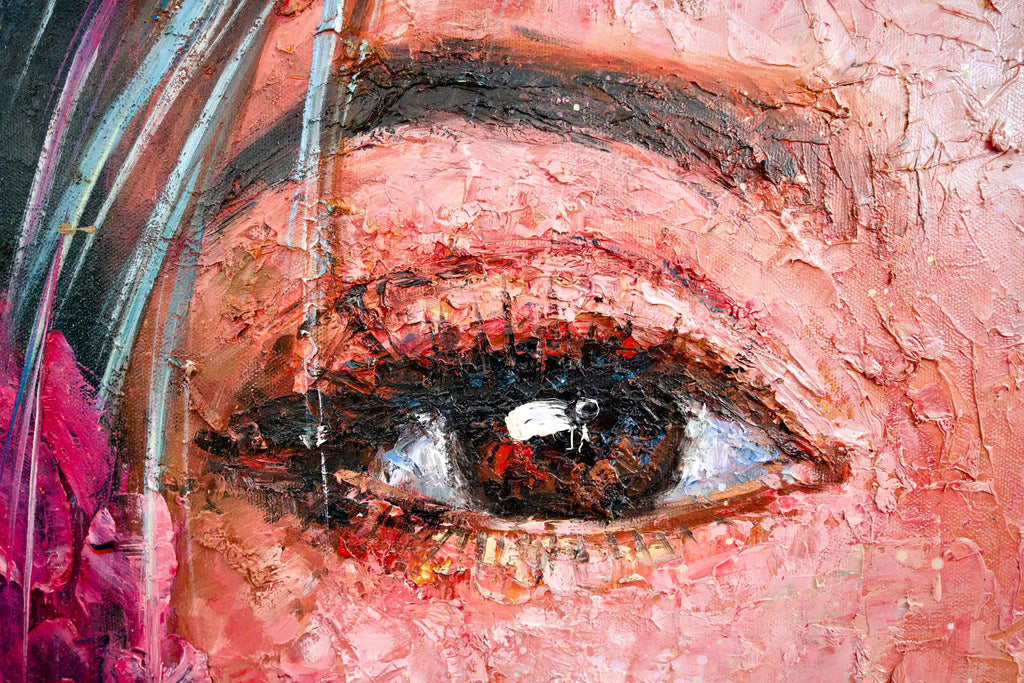 L'amour en Fleurs | 200 x 200 cm image 6 copie peinte à la main à l’huile