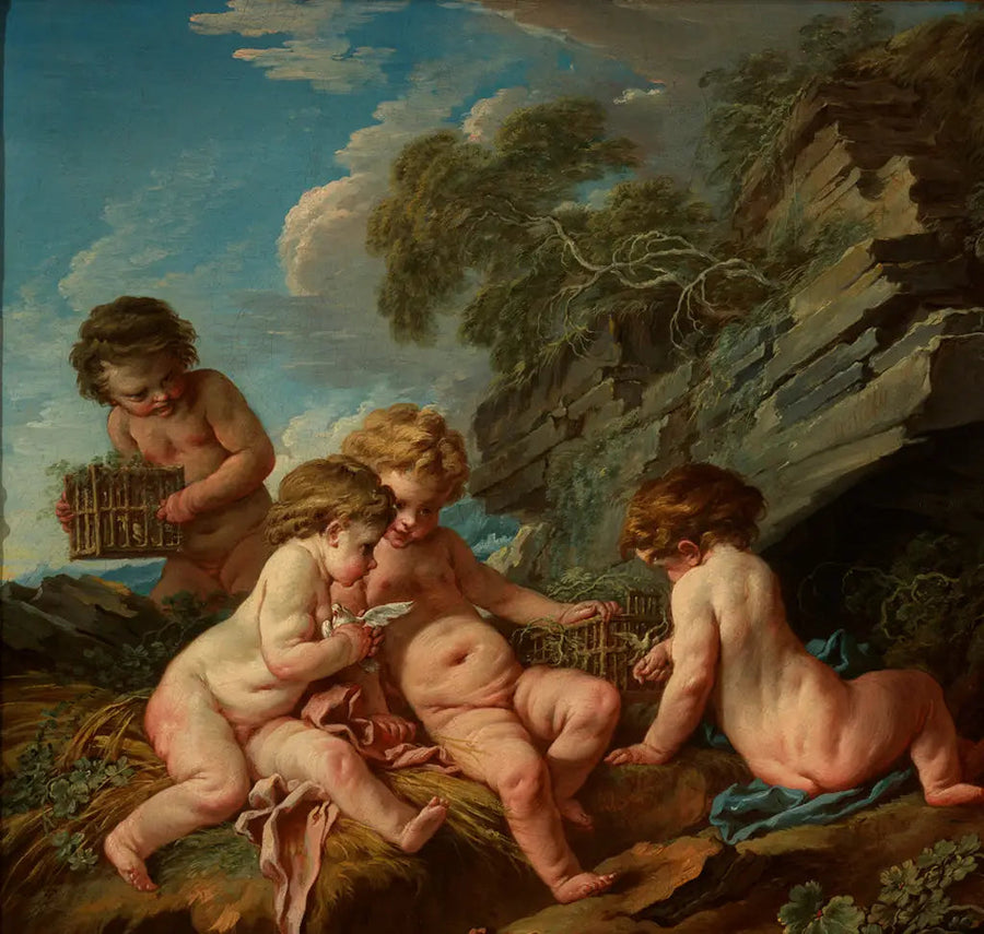 Die Liebe der Vogelfänger - François Boucher