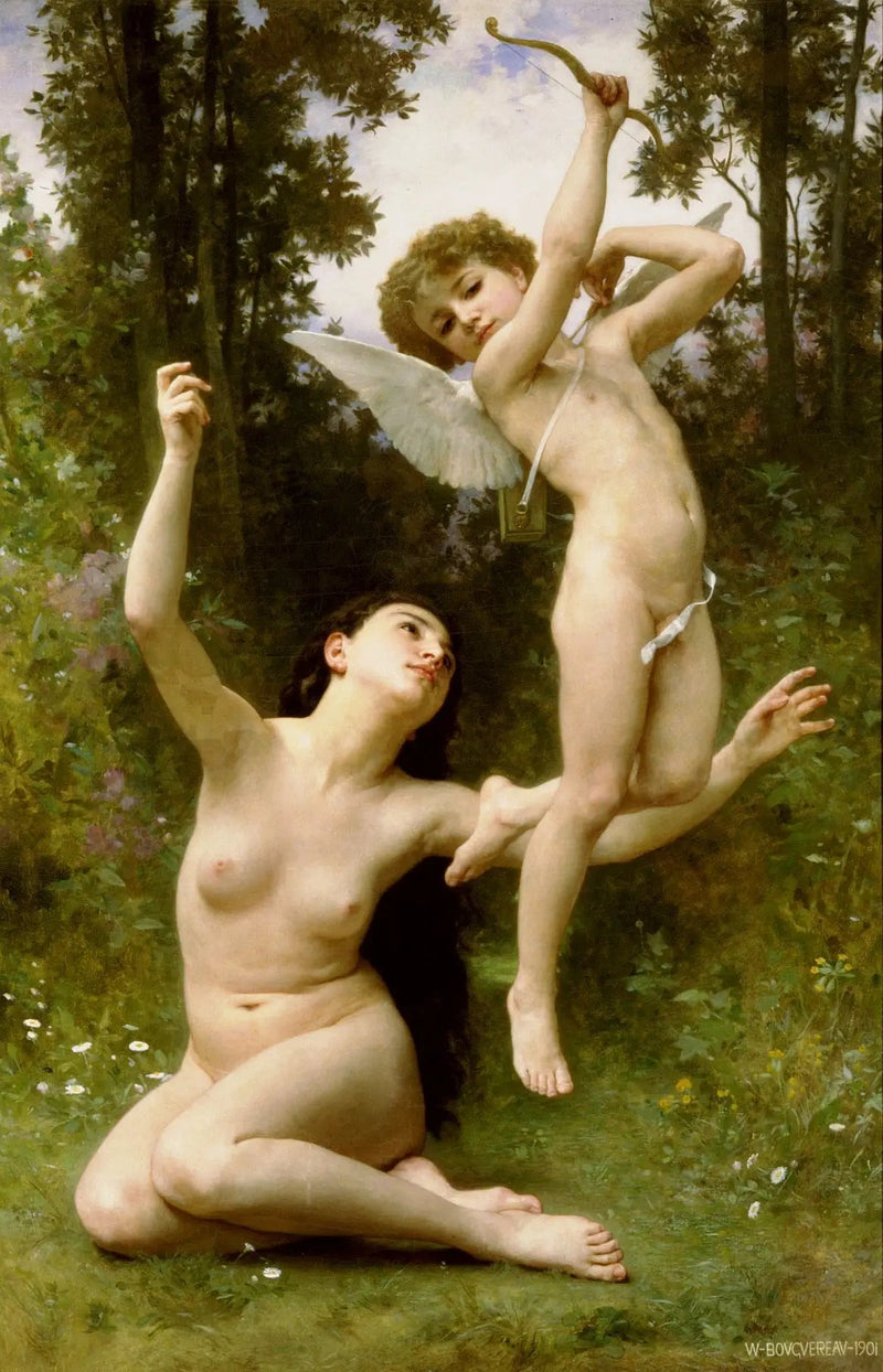 Die Liebe fliegt davon - Bouguereau