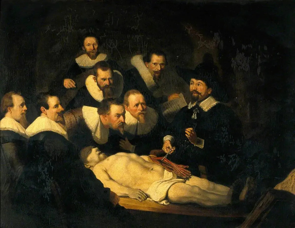 L'anatomie du Dr Nicolaes Tulp - Rembrandt image 1 reproduction artisanale de tableau