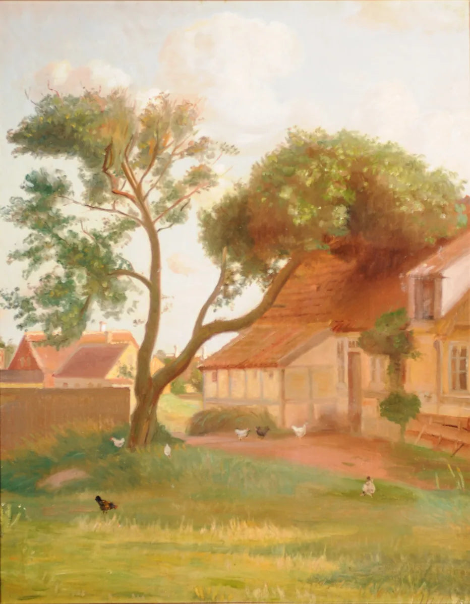L'ancienne boulangerie de Skagen. - Michael Peter Ancher image 1 reproduction d’œuvre d’art à l’huile