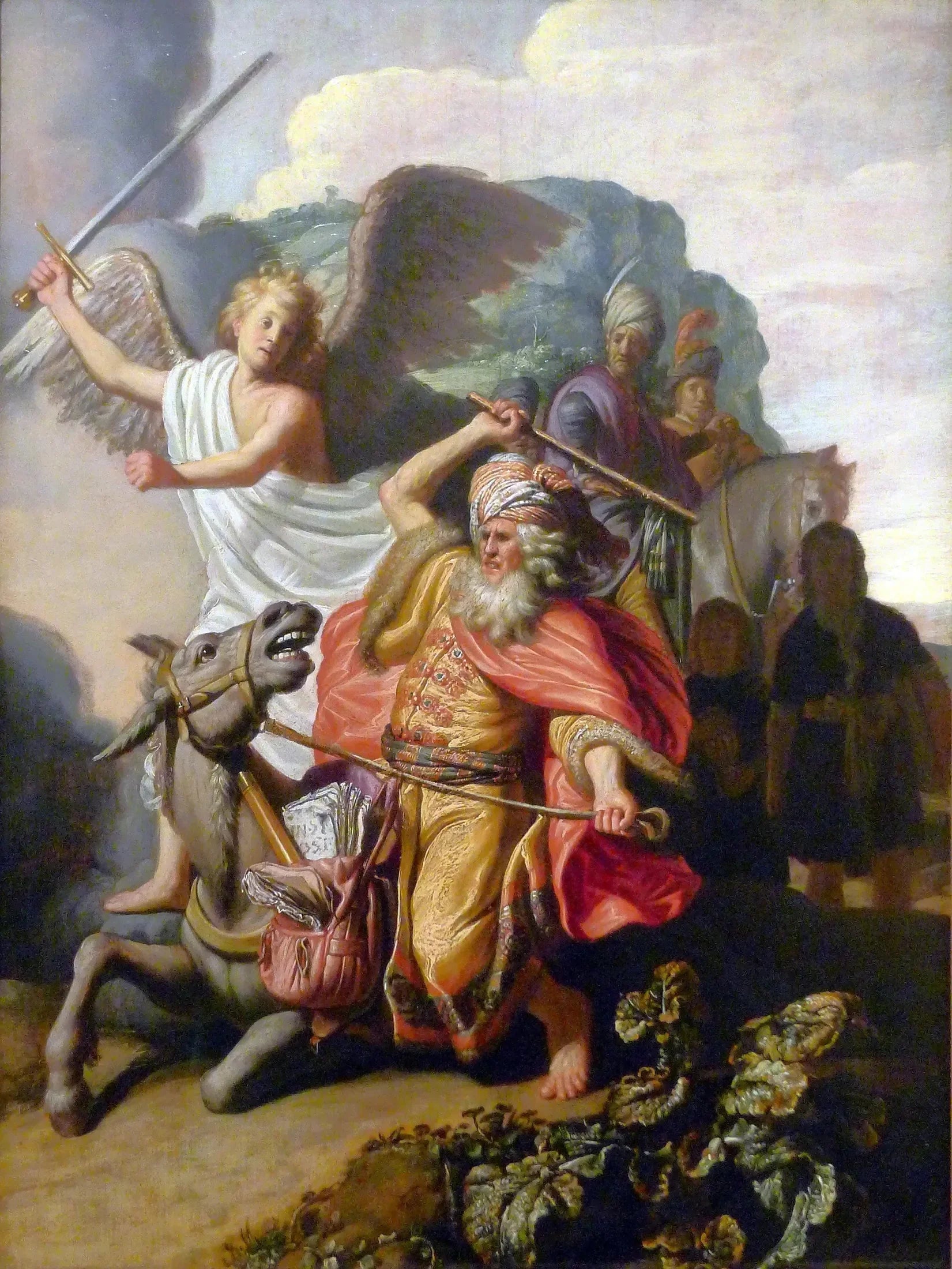 L'Ânesse de Balaam - Rembrandt image 1 tableau peint à l’huile sur toile