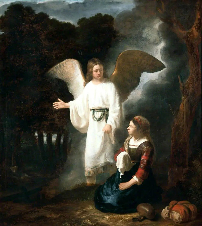 Der Engel, der Hagar erscheint - Rembrandt