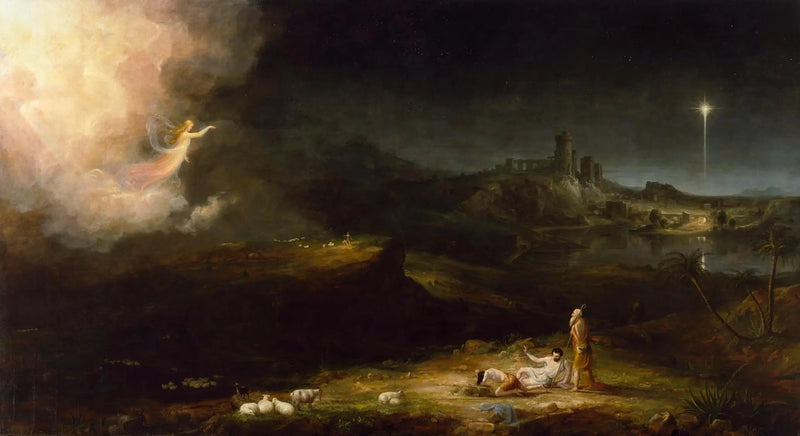 Der Engel, der den Hirten erscheint - Thomas Cole