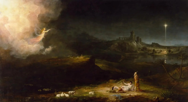 Der Engel, der den Hirten erscheint - Thomas Cole