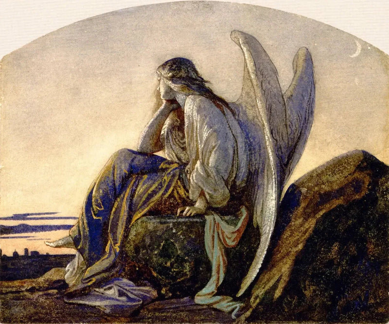 Der Abendengel, der über eine Stadt wacht - Alexandre Cabanel