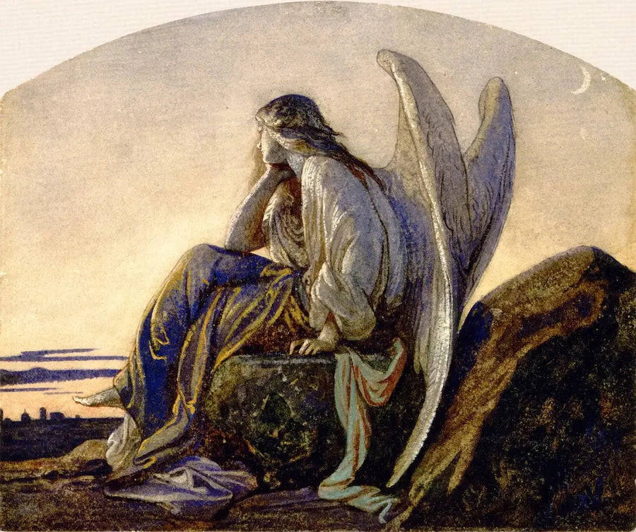 Der Abendengel, der über eine Stadt wacht - Alexandre Cabanel