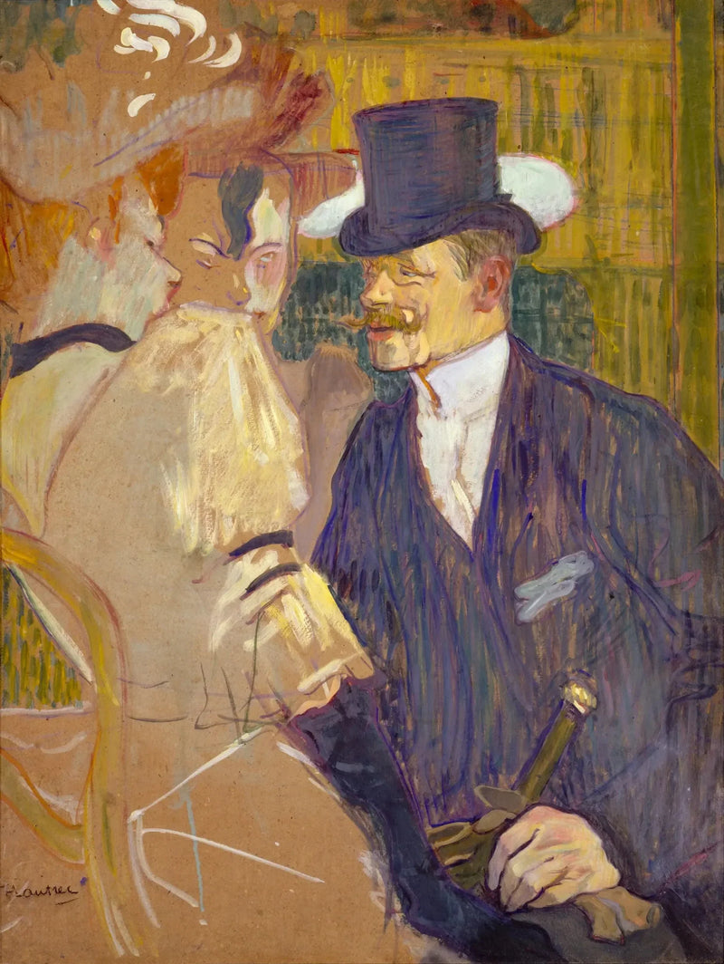 Der Engländer im Moulin-Rouge - Henri de Toulouse-Lautrec