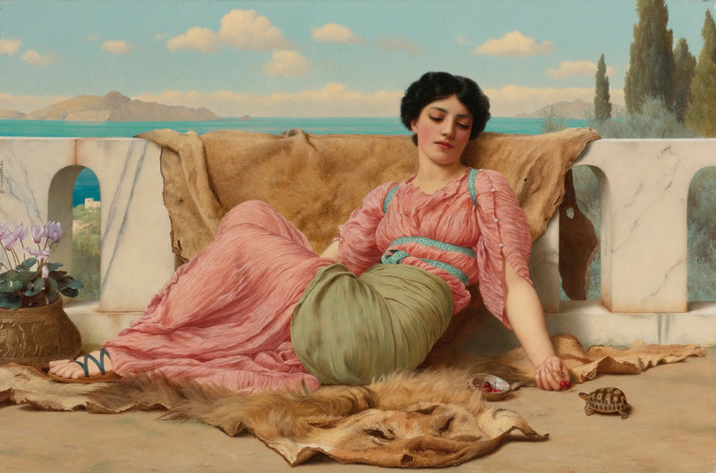 Das ruhige Haustier - John William Godward