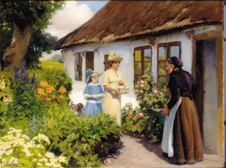 Der Geburtstag von Old Line. - H. A. Brendekilde