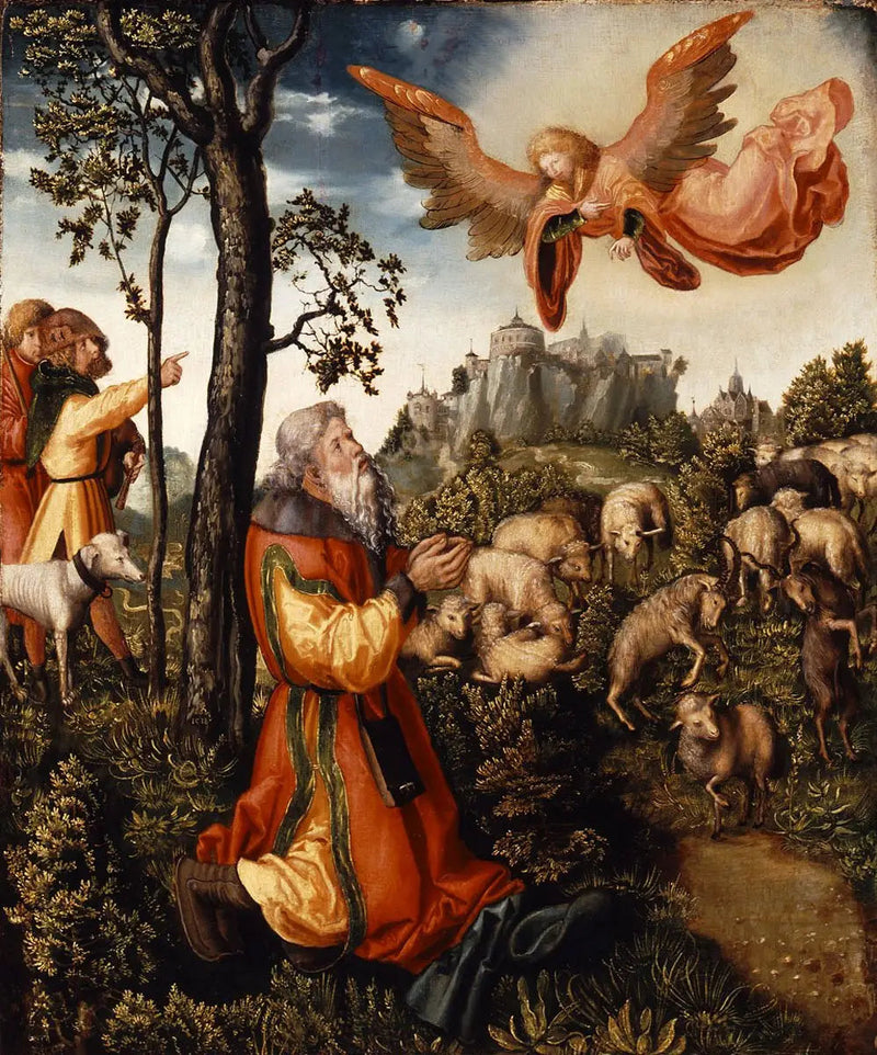 Die Verkündigung an Joachim - Lucas Cranach der Ältere