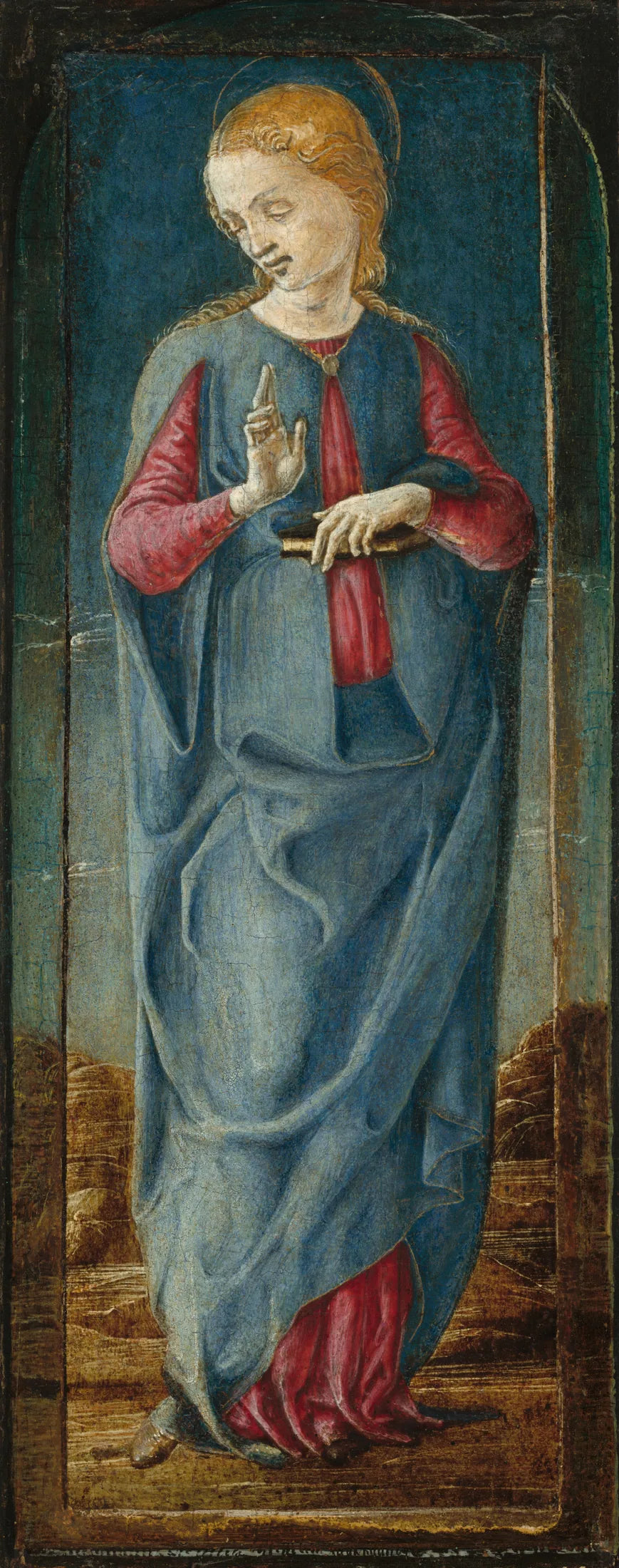 L'Annonciation avec saint François et saint Louis de Toulouse [panneau central droit] - Cosmè Tura image 1 tableau peint à l’huile sur toile