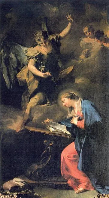 Die Verkündigung - Giovanni Battista Pittoni