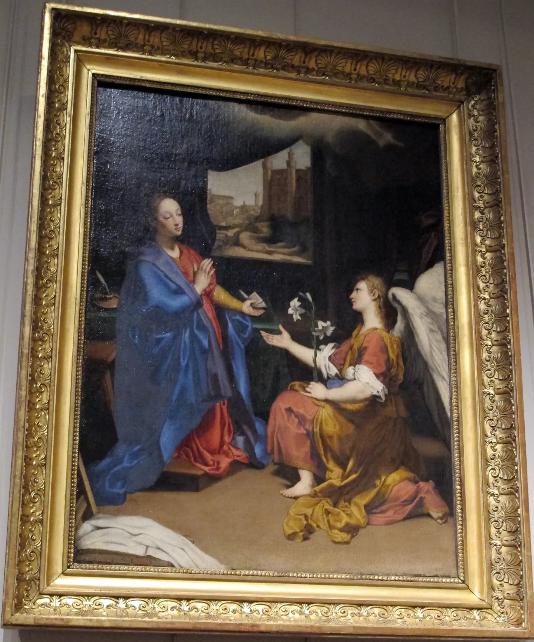 L'Annonciation - Giovanni Battista Salvi image 1 copie de tableau peinte à la main