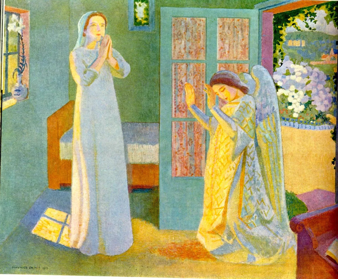 L'Annonciation - Maurice Denis image 1 reproduction artisanale de tableau