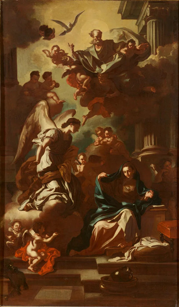 Verkündigung, Modell für das Altarbild der Kirche San Rocco - Francesco Solimena