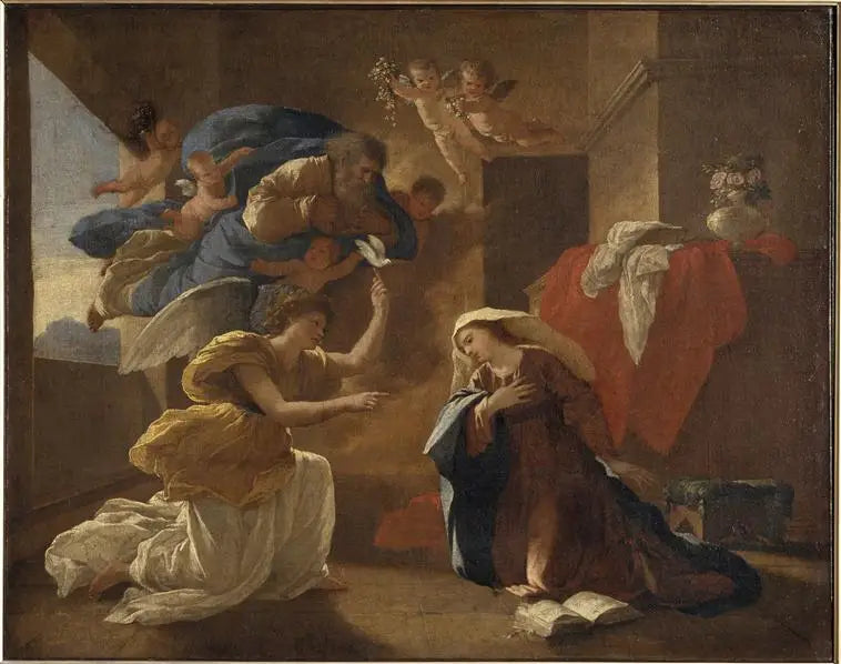 Die Verkündigung - Nicolas Poussin