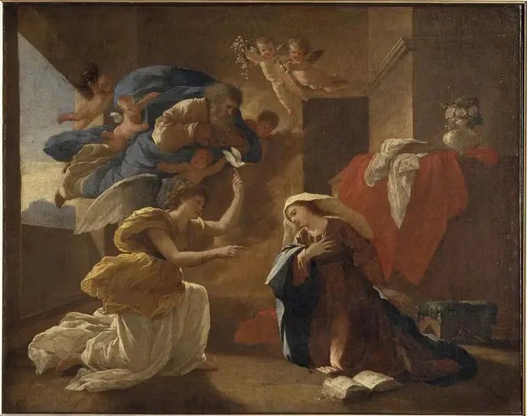 Die Verkündigung - Nicolas Poussin