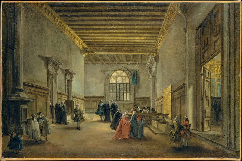 Die Antichambre der Sala del Maggior Consiglio - Francesco Guardi