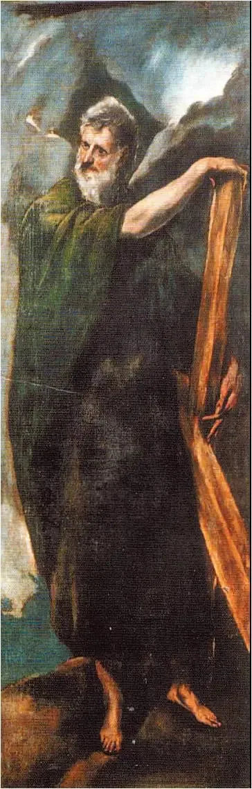 Der Apostel André im Stehen - El Greco