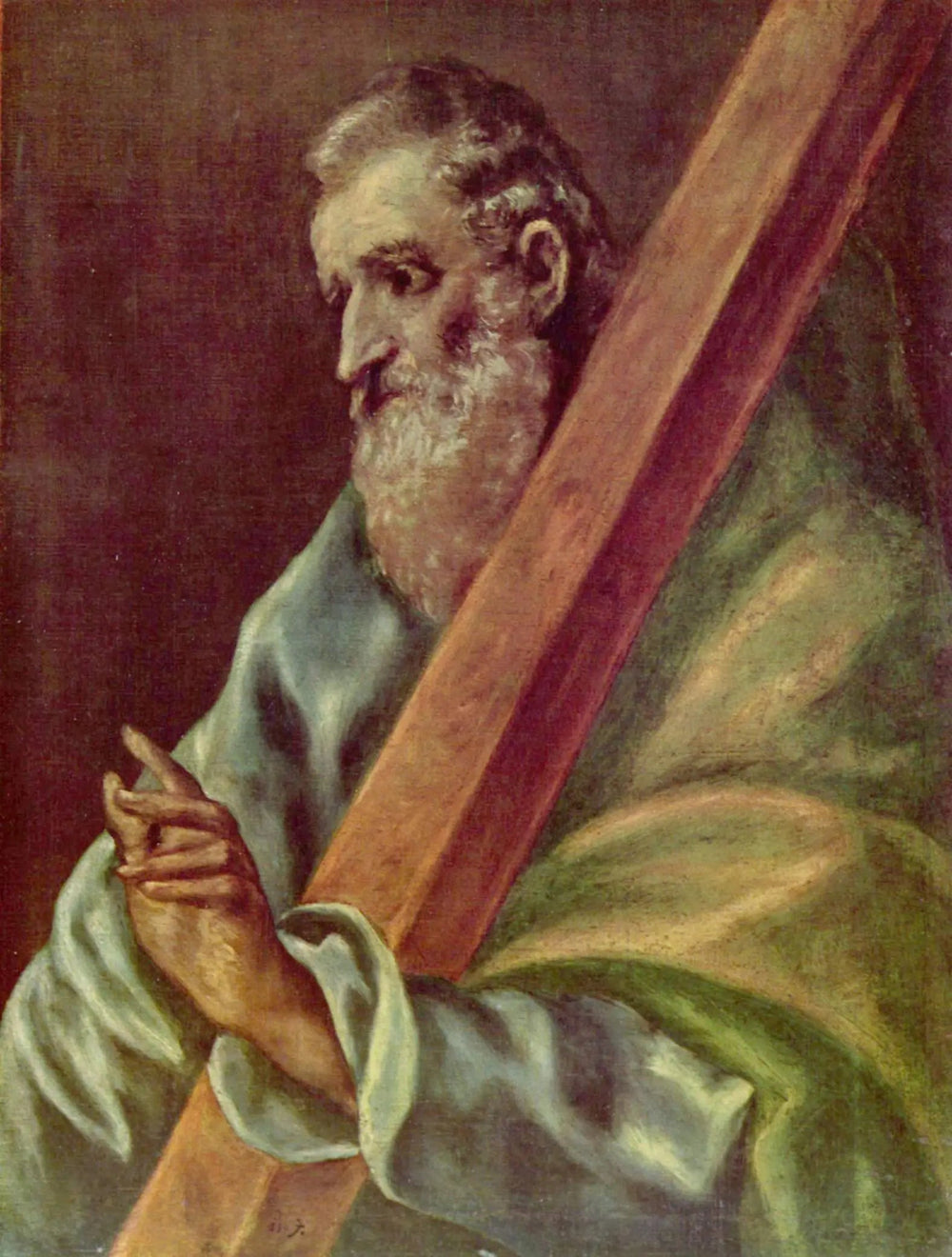 L'apôtre saint André - El Greco image 1 copie peinte à la main à l’huile