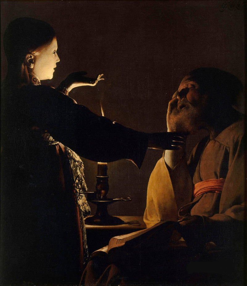 Die Erscheinung des Engels bei Joseph - Georges de La Tour