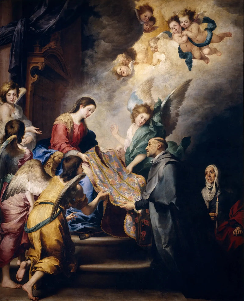 Die Erscheinung der Jungfrau bei Saint Ildefonse - Bartolomé Esteban Murillo