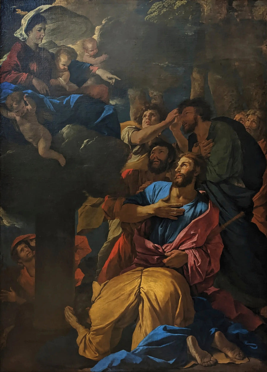 Die Erscheinung der Jungfrau bei Saint Jacques le Majeur - Nicolas Poussin