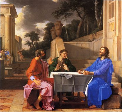 L'Apparition du Christ aux pèlerins d'Emmaüs - Laurent de La Hyre