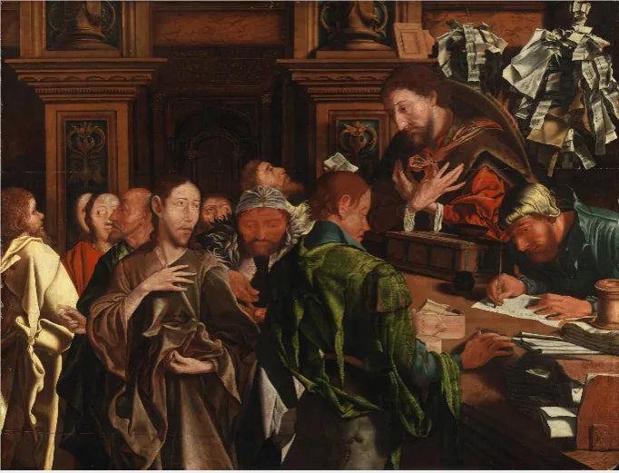 Der Ruf des heiligen Matthäus. - Marinus van Reymerswale