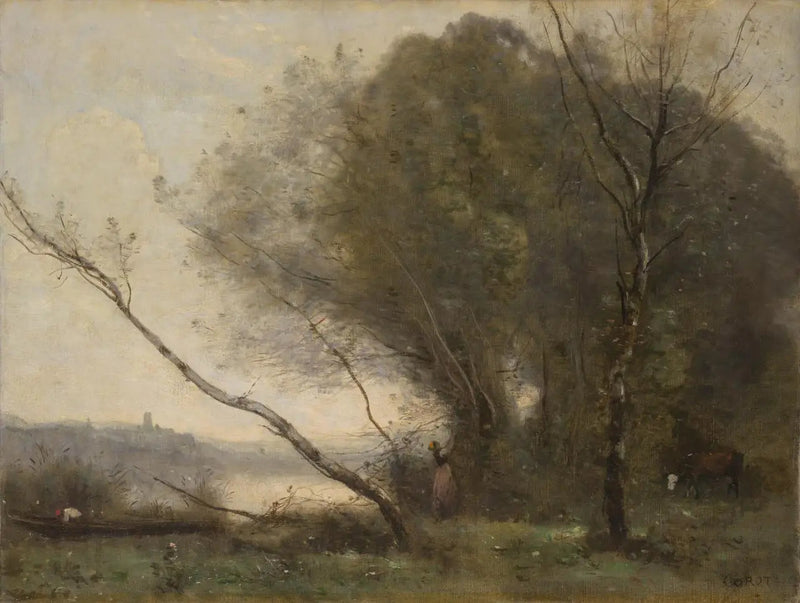 Der gekrümmte Baum - Jean-Baptiste Camille Corot