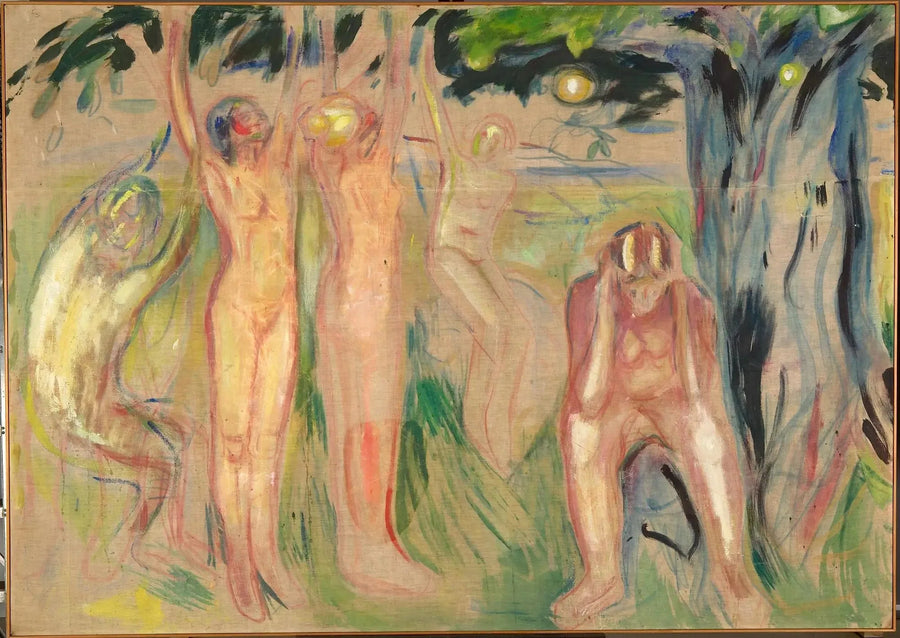 Der Lebensbaum: linke Seite - Edvard Munch