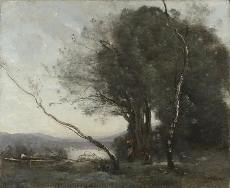 Der gekrümmte Baum - Jean-Baptiste Camille Corot
