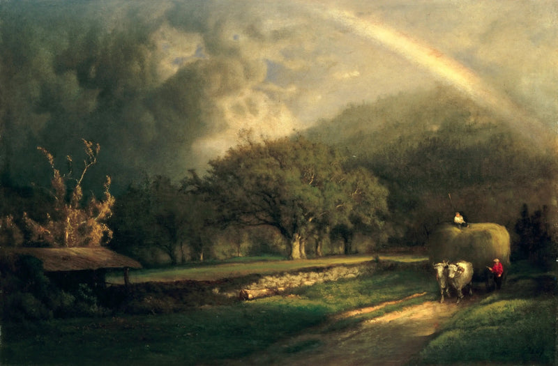 Der Regenbogen in den Hügeln von Berkshire - George Inness