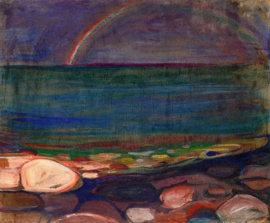 L'Arc-en-ciel - Edvard Munch image 1 reproduction artisanale de tableau