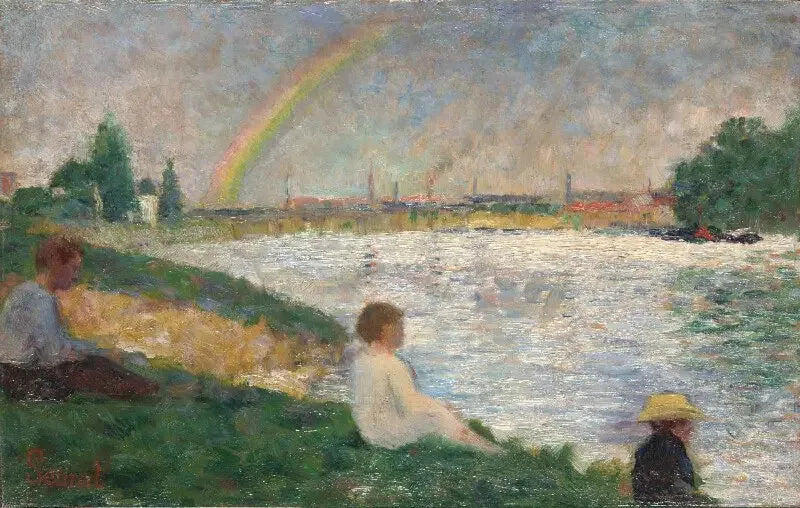 Der Regenbogen: Studie für „Badende in Asnières“ - Georges Seurat