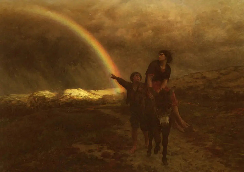 Der Regenbogen - Jules Breton