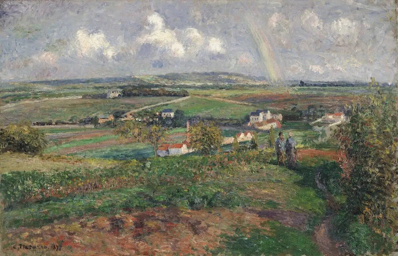Der Regenbogen, Pontoise - Camille Pissarro