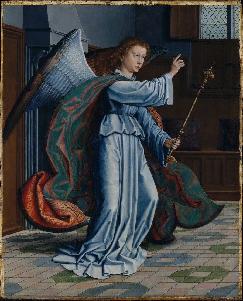 Der Erzengel Gabriel der Verkündigung - Altarbild von Cervara - Gérard David