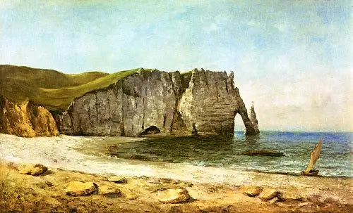Der Marinebogen von Étretat - Gustave Courbet