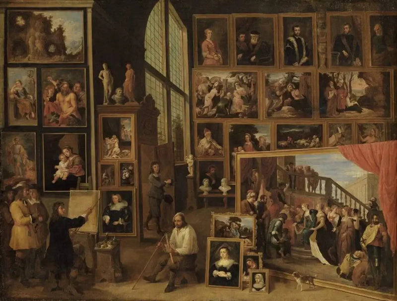 Der Erzherzog Leopold-Guillaume in seiner Galerie in Brüssel (I) - David Teniers der Jüngere