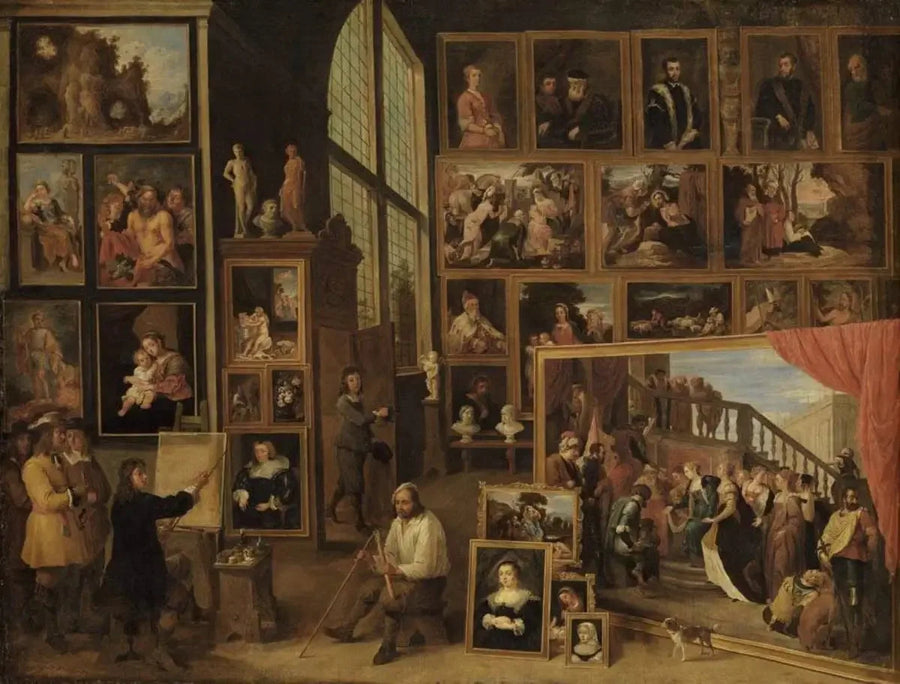 Der Erzherzog Leopold-Guillaume in seiner Galerie in Brüssel (I) - David Teniers der Jüngere