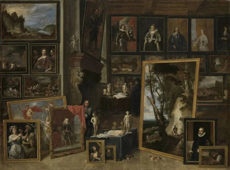 Der Erzherzog Leopold-Guillaume in seiner Galerie in Brüssel (II) - David Teniers der Jüngere