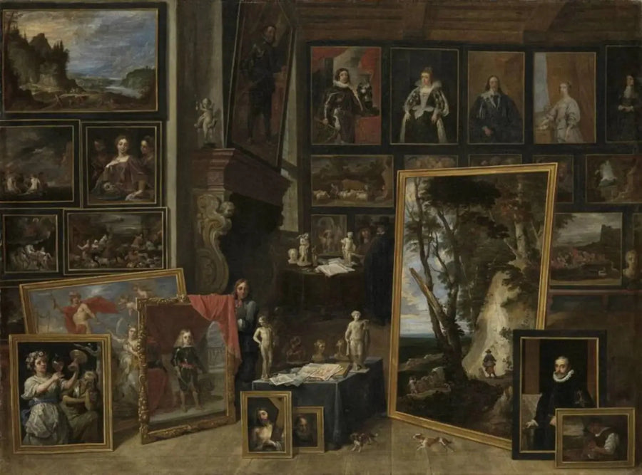 Der Erzherzog Leopold-Guillaume in seiner Galerie in Brüssel (II) - David Teniers der Jüngere