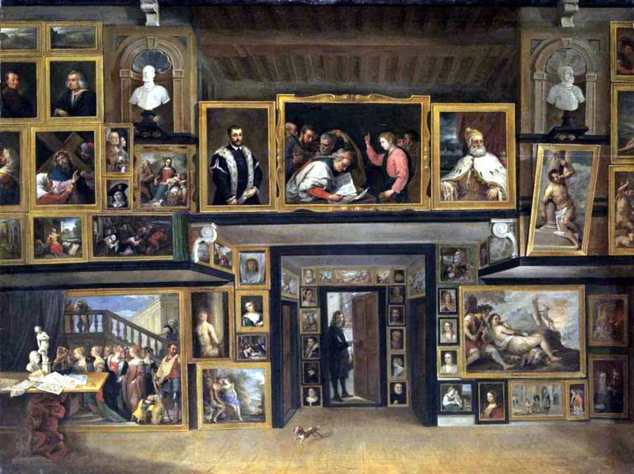 Der Erzherzog Leopold-Guillaume in seiner Galerie in Brüssel (III) - David Teniers der Jüngere