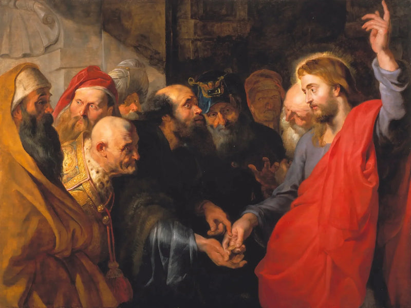Das Geld des Tributs - Peter Paul Rubens