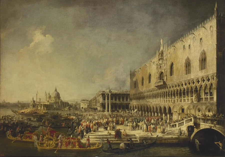 Die Ankunft des französischen Botschafters in Venedig - Canaletto